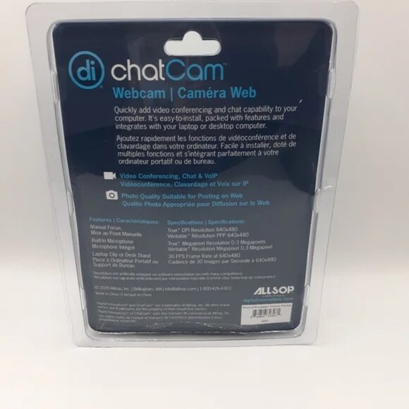 DIGITAL INNOVATIONS ChatCam Webcam | USB Plug & Play | Online Learning & Video - Picture 5 of 6